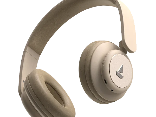 Image of the boAt Rockerz 450 headphone. Gold colour.